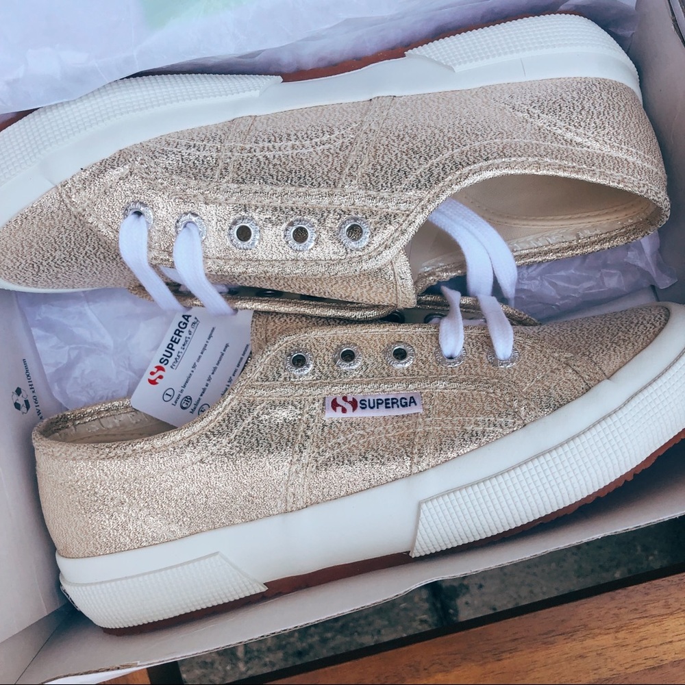 Superga Gold Sneakers - NEW IN BOX